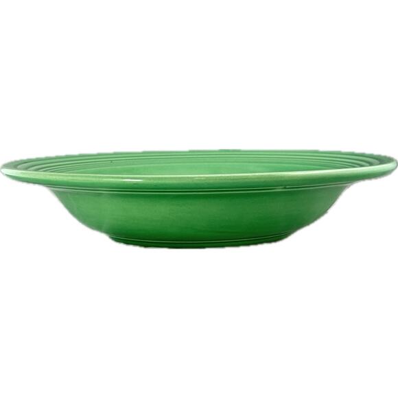Fiesta Vintage Medium Green DEEP PLATE FLAT SOUP 8 1/4" Fiestaware - Picture 4 of 11
